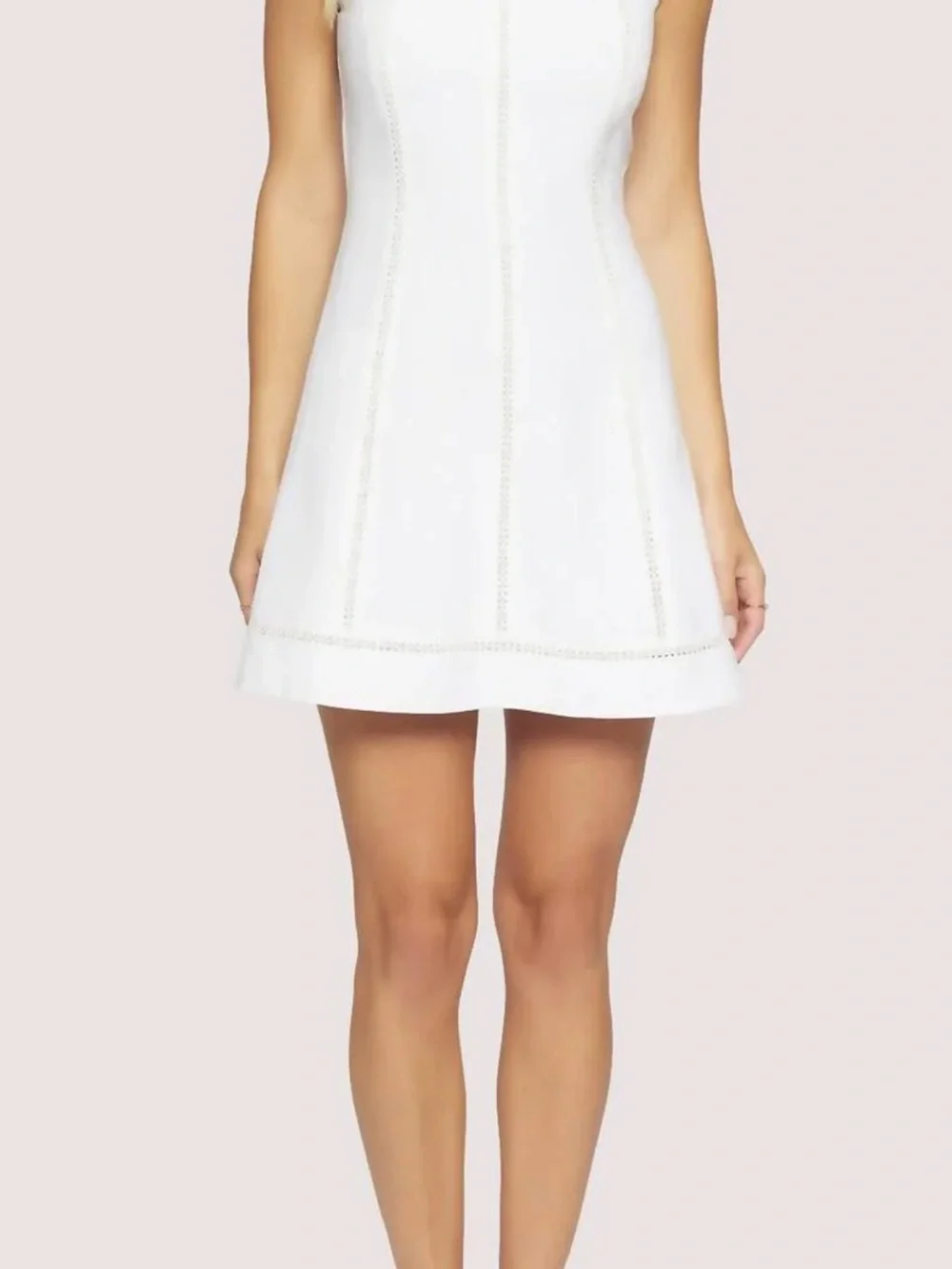 Lost + Wander Verona Romance Linen Blend Mini Dress White XS - Picture 7 of 8